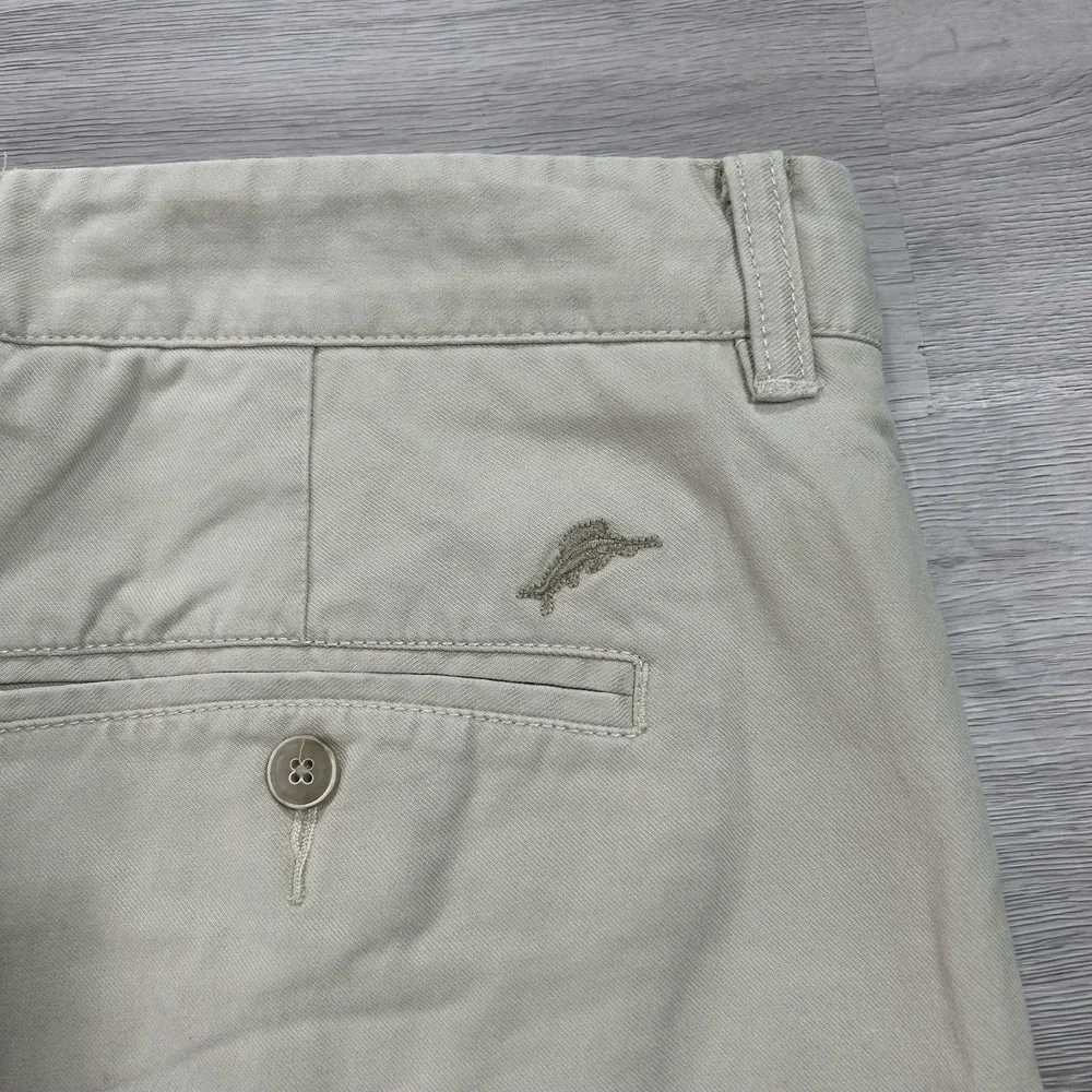Tommy Bahama Pants Mens 36x34 Beige Lyocell Stretch Relaxed Fit Chino Casual